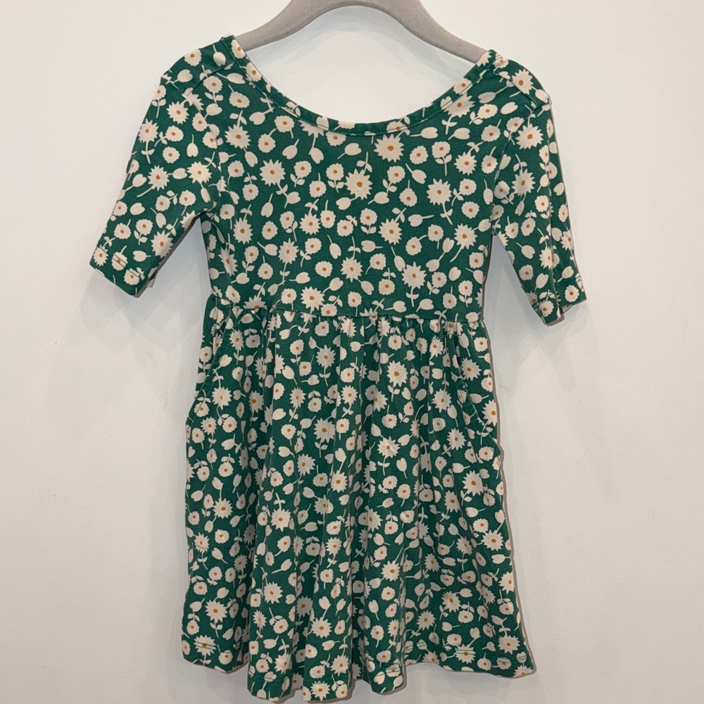 Hanna Andersson Green Skater Dress